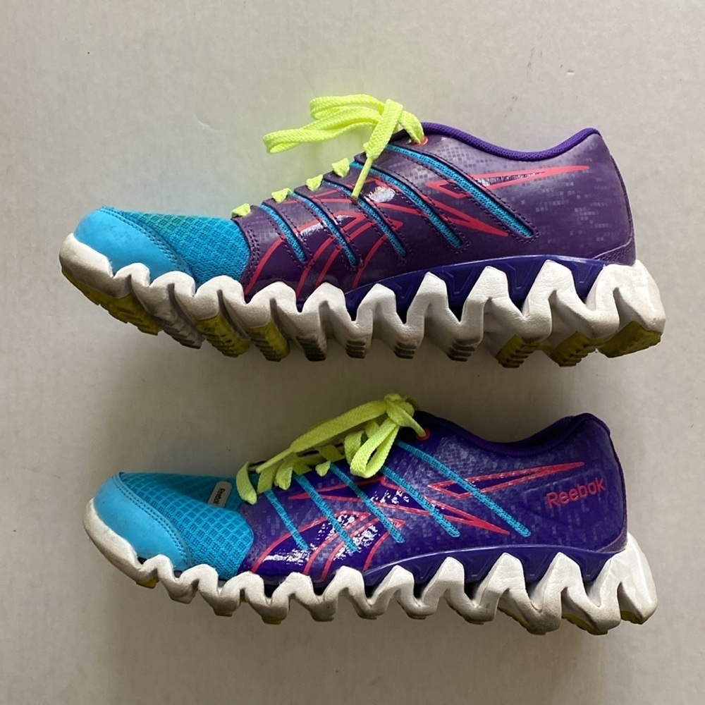 Reebok ZigTech Purple and Blue Sneakers Size 7 Men’s or 8.5 Women’s